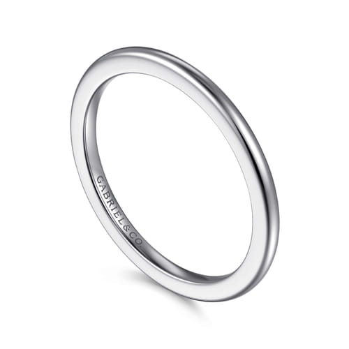 14K White Gold 1.3mm Mini Spacer Band 14K White Gold 1.3mm Mini Spacer Band