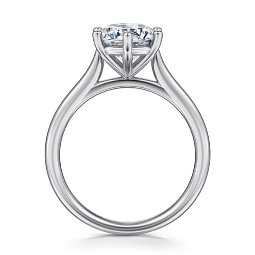 14K White Gold 6 Prong Round Solitaire Diamond Engagement Ring 14K White Gold 6 Prong Round Solitaire Diamond Engagement Ring