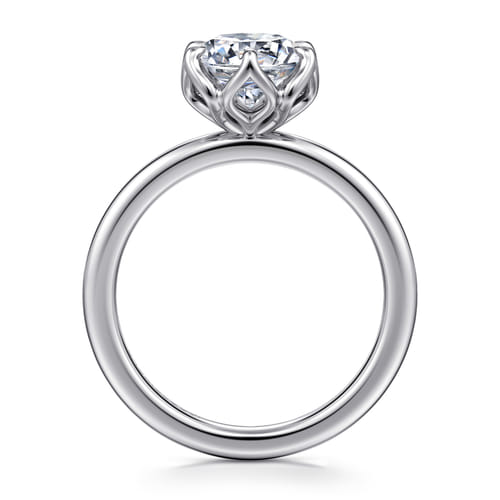 14K White Gold 6 Prong Round Solitaire Engagement Ring 14K White Gold 6 Prong Round Solitaire Engagement Ring