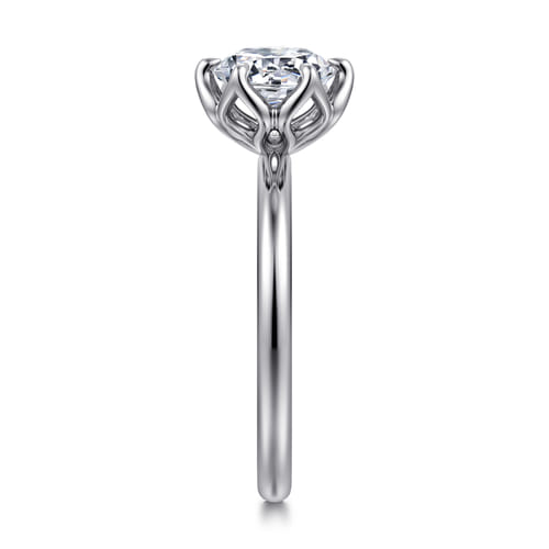 14K White Gold 6 Prong Round Solitaire Engagement Ring 14K White Gold 6 Prong Round Solitaire Engagement Ring