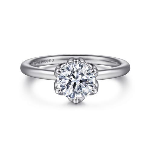 14K White Gold 6 Prong Round Solitaire
Engagement Ring
