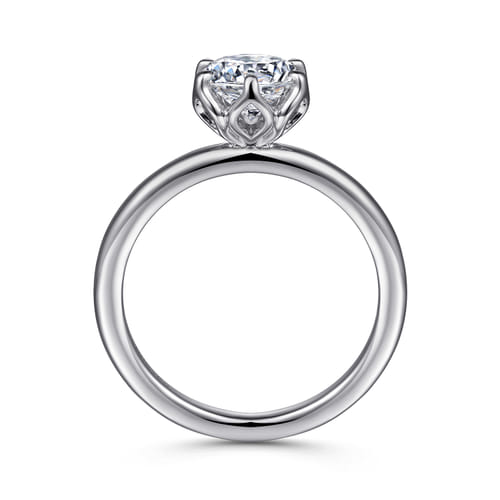 14K White Gold 6 Prong Round Solitaire
Engagement Ring