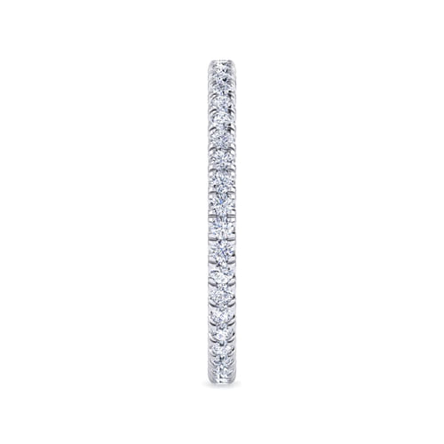 14K White Gold Ball and Bar Station Band