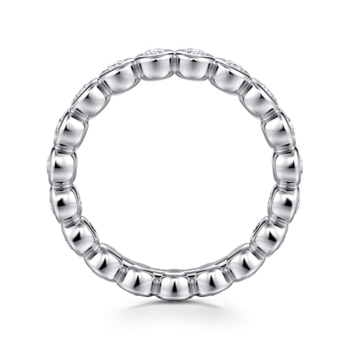 14K White Gold Bezel Diamond Eternity Band 14K White Gold Bezel Diamond Eternity Band