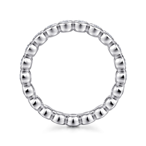 14K White Gold Bezel Diamond Eternity Band 14K White Gold Bezel Diamond Eternity Band