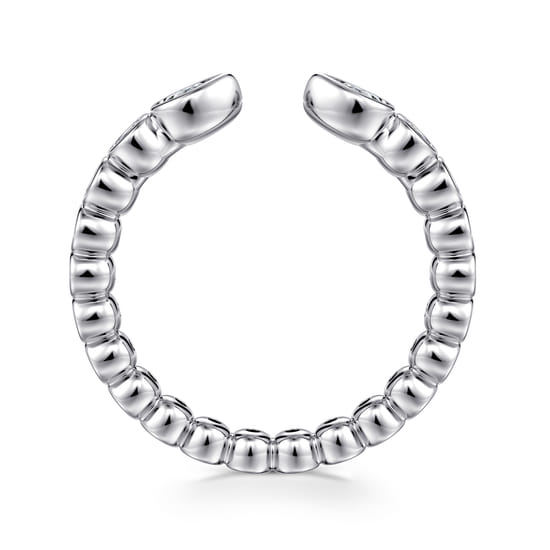 14K White Gold Bezel Set Pear and Round Open Diamond Eternity Band angle 2 14K White Gold Bezel Set Pear and Round Open Diamond Eternity Band angle 2