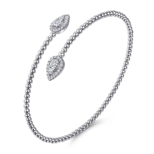 14K White Gold Bujukan Diamond Bangle 14K White Gold Bujukan Diamond Bangle