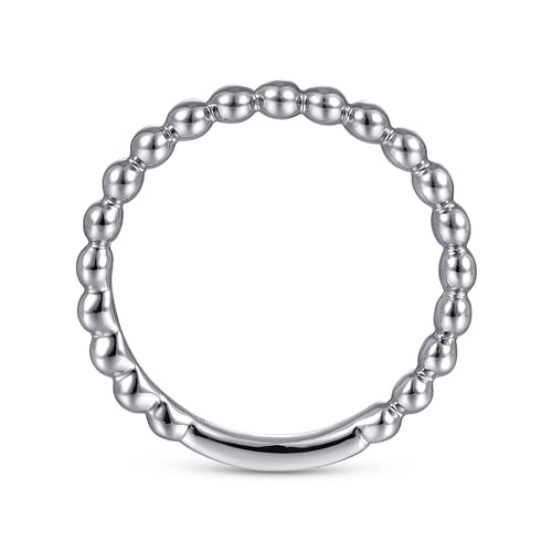 14K White Gold Bujukan Stackable Ring