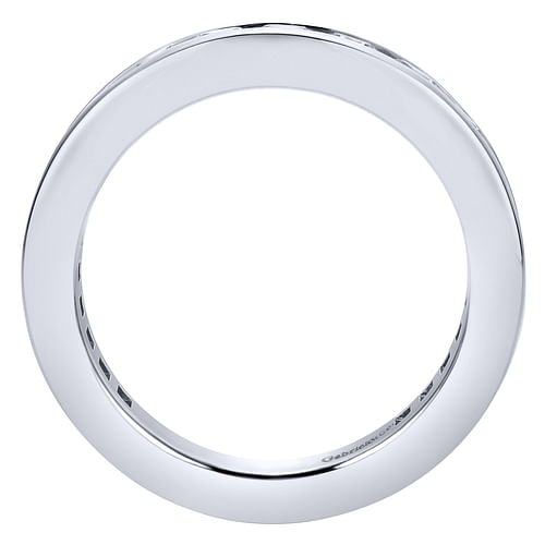 14K White Gold Channel Set Diamond Eternity Band