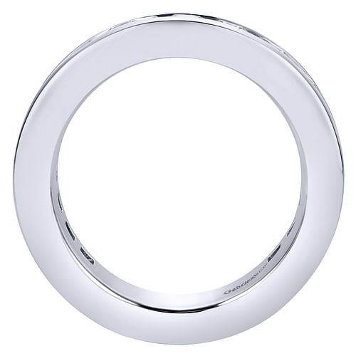 14K White Gold Channel Set Diamond Eternity Band