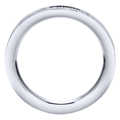 14K White Gold Channel Set Diamond Eternity Band