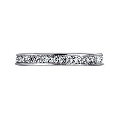 14K White Gold Channel Set Diamond Eternity Band