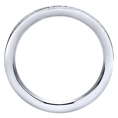 14K White Gold Channel Set Diamond Eternity Band