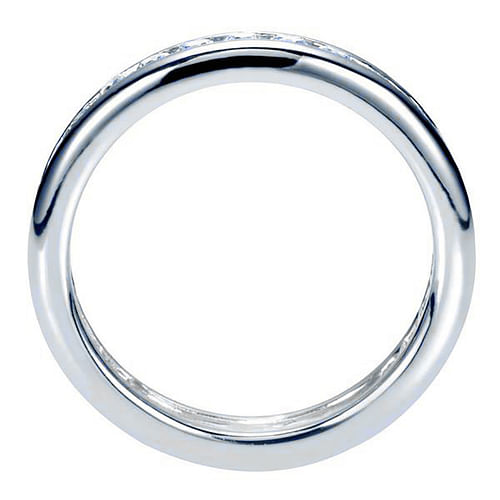 14K White Gold Channel Set Diamond Eternity Band