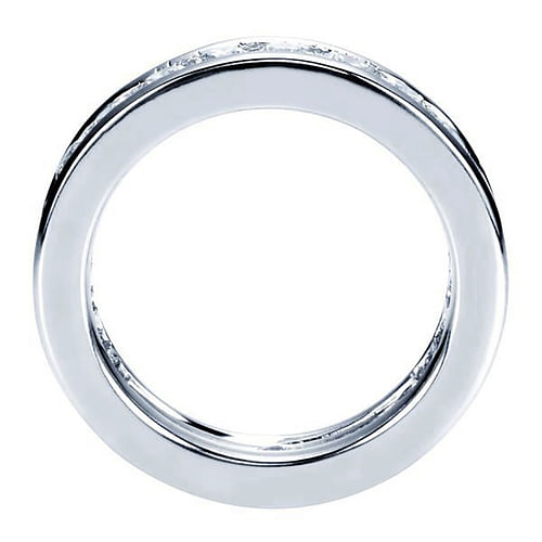 14K White Gold Channel Set Diamond Eternity Band