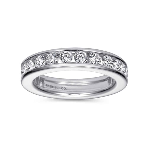 14K White Gold Channel Set Diamond Eternity Band 14K White Gold Channel Set Diamond Eternity Band