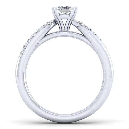 14K White Gold Cushion Cut Diamond Engagement Ring 14K White Gold Cushion Cut Diamond Engagement Ring