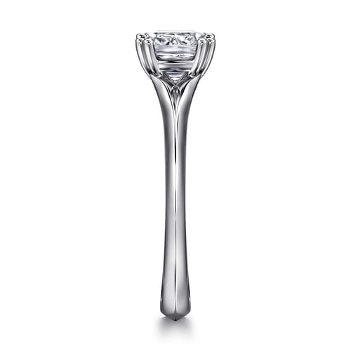 14K White Gold Cushion Cut Diamond Engagement Ring