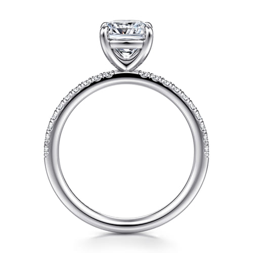 14K White Gold Cushion Cut Diamond Engagement Ring 14K White Gold Cushion Cut Diamond Engagement Ring