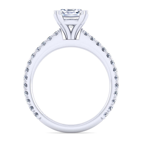 14K White Gold Cushion Cut Diamond Engagement Ring 14K White Gold Cushion Cut Diamond Engagement Ring