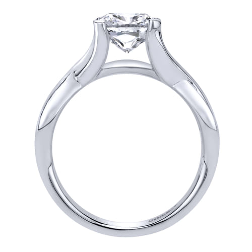 14K White Gold Cushion Cut Diamond Engagement Ring