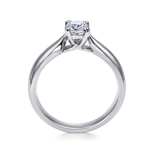 14K White Gold Cushion Cut Diamond Engagement Ring