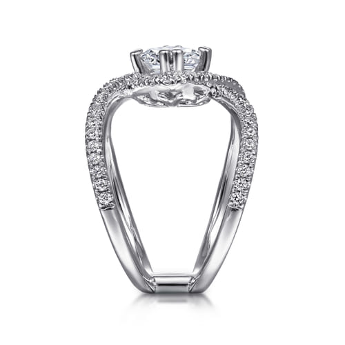 14K White Gold Cushion Halo Diamond Engagement Ring 14K White Gold Cushion Halo Diamond Engagement Ring