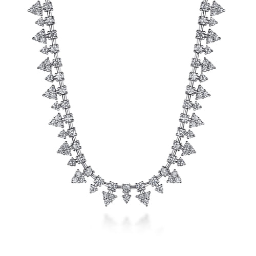 14K White Gold Diamond Tennis Necklace 14K White Gold Diamond Tennis Necklace