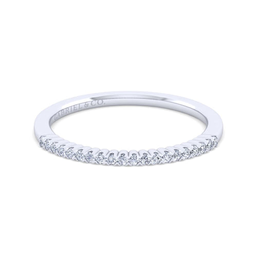 14K White Gold Diamond Anniversary Band