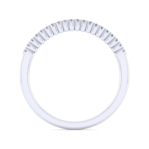 14K White Gold Diamond Anniversary Band