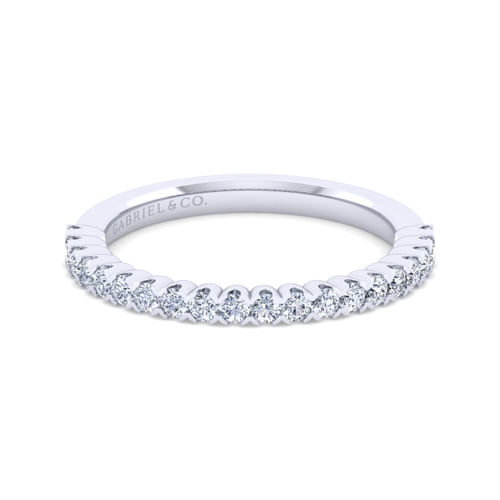 14K White Gold Diamond Anniversary Band