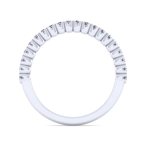 14K White Gold Diamond Anniversary Band