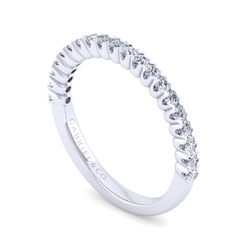 14K White Gold Diamond Anniversary Band