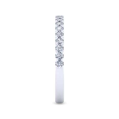 14K White Gold Diamond Anniversary Band