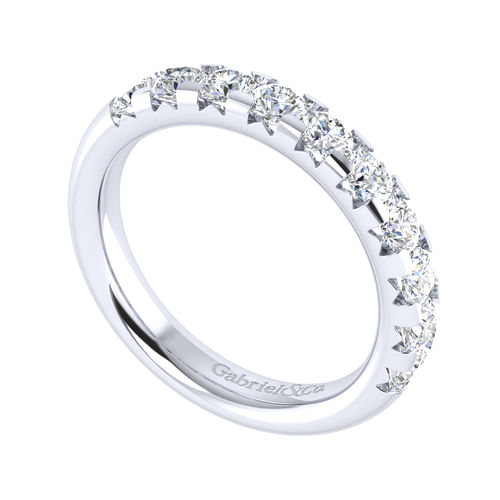 14K White Gold Diamond Anniversary Band