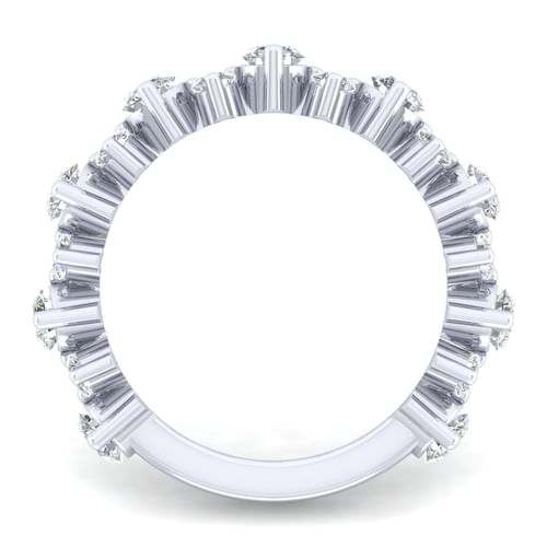 14K White Gold Diamond Anniversary Band