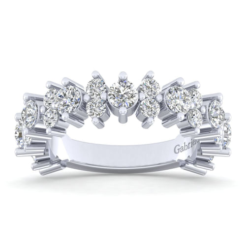 14K White Gold Diamond Anniversary Band