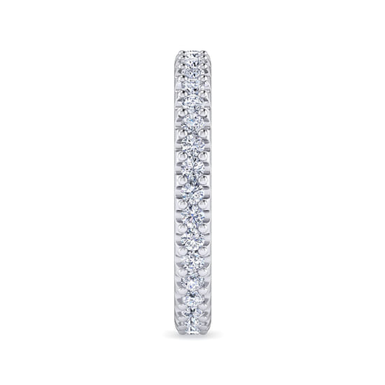 14K White Gold Diamond Anniversary Band angle 4