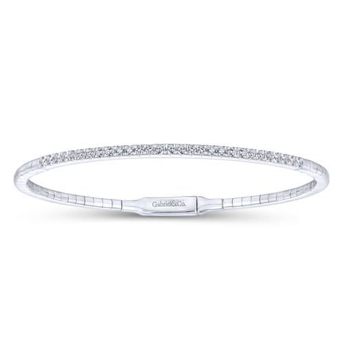 14K White Gold Diamond Bangle 14K White Gold Diamond Bangle