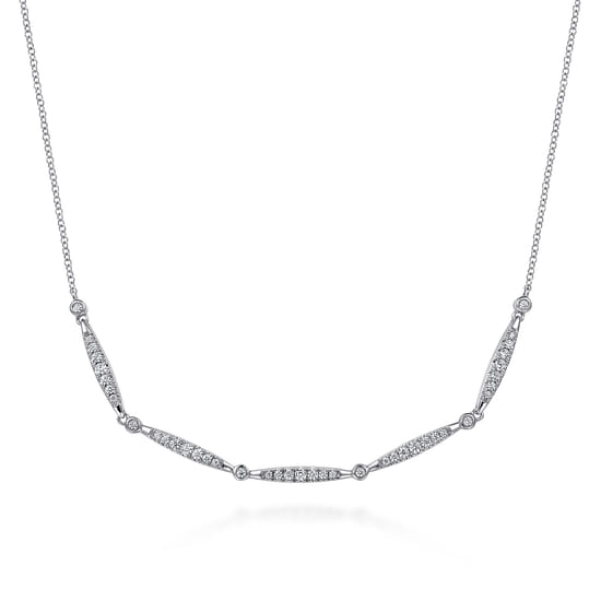 14K White Gold Diamond Classic Necklace 14K White Gold Diamond Classic Necklace