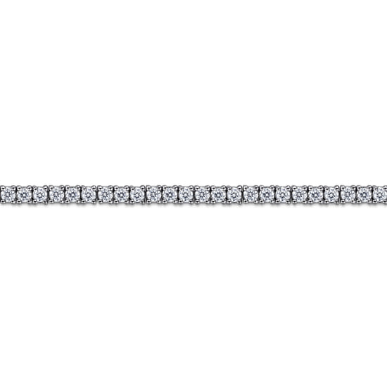 14K White Gold Diamond Classic Tennis Bracelet angle 2