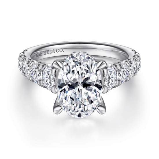 Gabriel - 14K White Gold Diamond Engagement Ring Gabriel - 14K White Gold Diamond Engagement Ring
