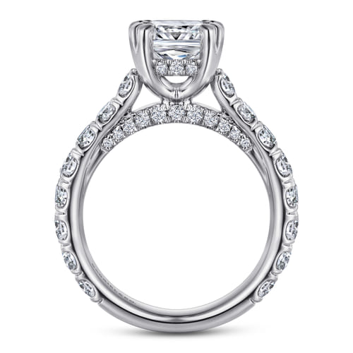 14K White Gold Diamond Engagement Ring