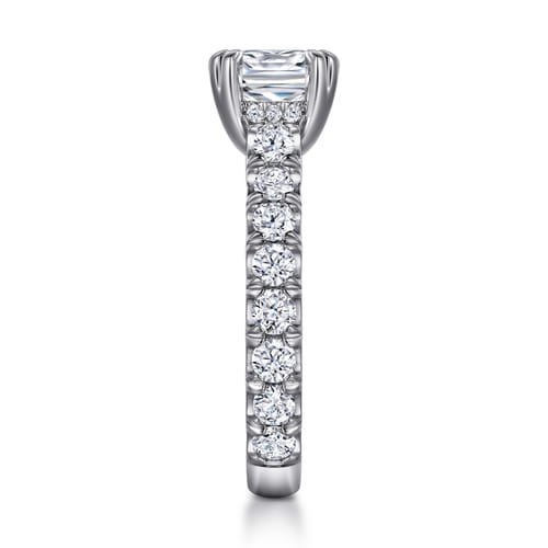 14K White Gold Diamond Engagement Ring