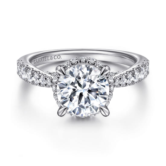 Gabriel - 14K White Gold Diamond Engagement Ring