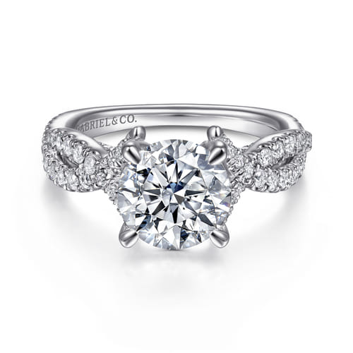 14K White Gold Diamond Engagement Ring 14K White Gold Diamond Engagement Ring