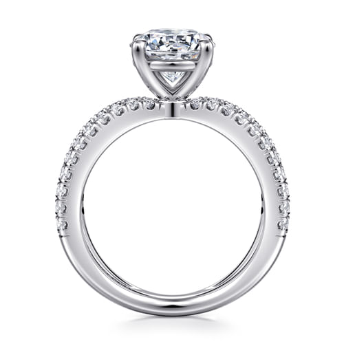 14K White Gold Diamond Engagement Ring