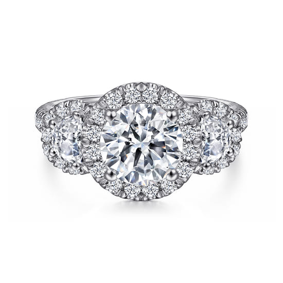 Gabriel - 14K White Gold Diamond Engagement Ring