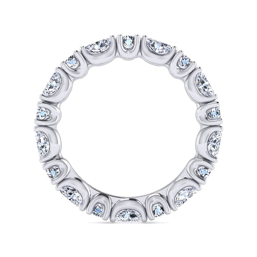 14K White Gold Diamond Eternity Band