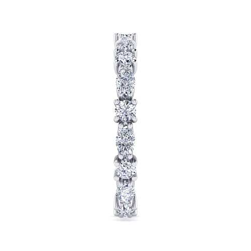 14K White Gold Diamond Eternity Band